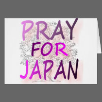 Beten Sie für Japan karten