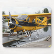 Biber-Floss-Flugzeug, See-Haube, Alaska, Mousepad