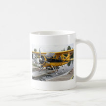 Biber-Floss-Flugzeug, See-Haube, Alaska, USA Tee Haferl