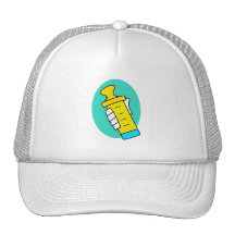 Biberon de jaune d'abrégé sur participation de mai casquette de camionneur