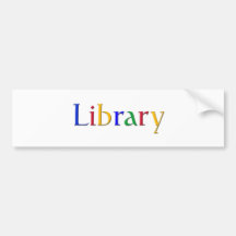Bibliothek Autoaufkleber