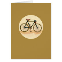 Bicyclette vintage carte de vœux