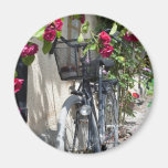 Bicyclettes et roses en Suède Magnets Pour Réfrigérateur
