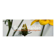 Bidens jaune cartes de visite personnelles