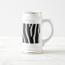 Bière Stein de motif de rayure de zèbre Tasse À Café