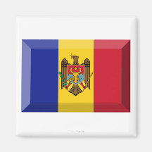 Bijou de drapeau de Moldau Magnets