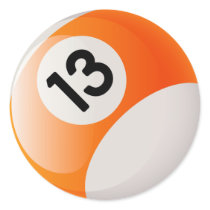 BILLARD-BALL DER NR.-13