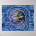 Binäre Welt Plakate