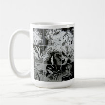 Bio Graffiti, abstrakte Tinten-Kaffeetasse