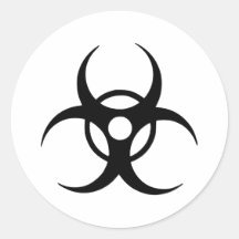 Biogefährdung Aufkleber
