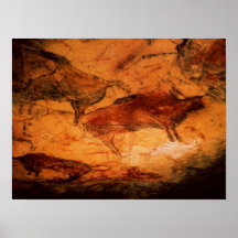 Bison von den Höhlen bei Altimira, c.15000 BC Plakatdrucke