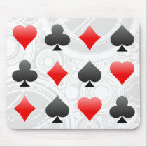 Blackjack-/Poker-Karten-Anzüge: Vektorkunst: Mouse