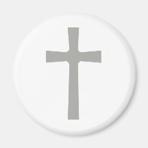 Blanc affectueux de grise de Croix 3 Magnets Pour Réfrigérateur