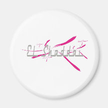 Blanc affectueux de rose de motif de gris d'EL Sha Magnets