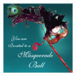 Blanc bleu de MARDI GRAS de MASCARADE de MASQUE CH Invitations