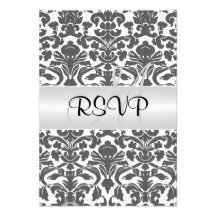 Blanc noir de mariage damassé RSVP Bristol