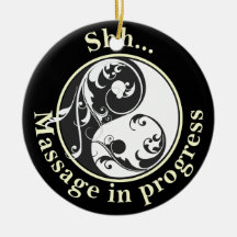 Blättern Yin Yang Massage stören nicht Weihnachtsbaum Ornamente