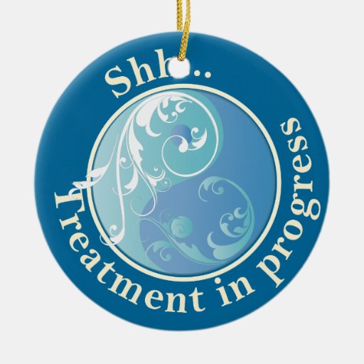 Blättern Yin Yang stört nicht Ornament