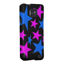 Blau-und Rosa-Sterne Samsung Galaxy SII Cover