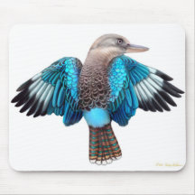 Blau Winged Kookaburra Mousepad