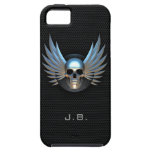 Blau Winged Schädel iPhone 5 Fall iPhone 5 Etui