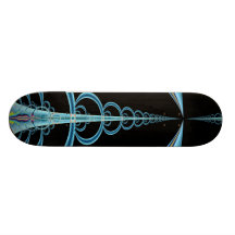 Blaue Federn und Schleifen Personalisiertes Skateboarddeck