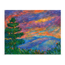 Blaue Ridge-Juwelen Postkarte