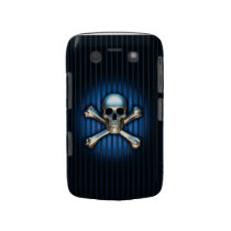 Blaue Schädel-Schwarz-Beeren-mutiger Kasten
