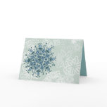 Blaue Schneeflocke