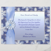 Blaue Schneeflocke-Kristallfeier Flyer Druck