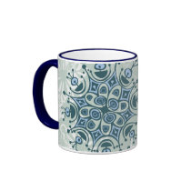 Blaue Schneeflocke