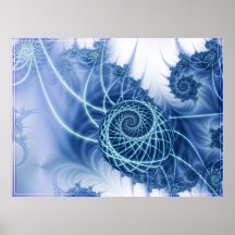 Blaue Torsion Posterdruck