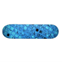 Blauer glänzender Diamant-Weichling-Girly Mädchen- Personalisiertes Deck