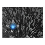Blauer Rohdiamant Postkarten