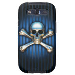 Blauer Schädel-Samsung-Galaxie-Kasten