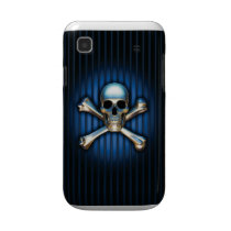Blauer Schädel-Samsung-Galaxie-Kasten