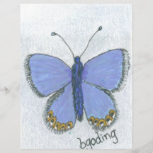 Blauer Schmetterling Flyerdesign