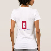BLAUER STERN-SERVICE-FLAGGE TSHIRTS
