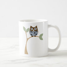 Blaues Eulen-Baby Kaffeehaferl