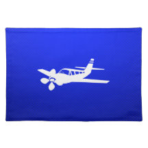 Blaues Flugzeug Tischset