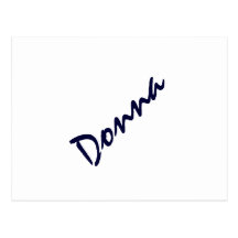 Bleu de Donna Cartes Postales