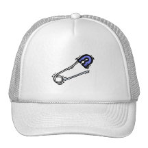 bleu graphique de goupille de bébé casquette de camionneur