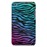 Bleu rose de zèbre de couverture chic d'iPod à pei Coques iPod Case-Mate