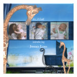 Bleu son un faire-part de naissance de garçon