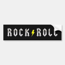 Blitz-Bolzen-Rock-and-Roll Autoaufkleber