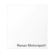 Bloc-notes Renan Motorsport Notizblöcke