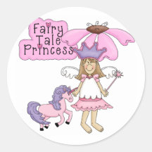 Blonde Märchen-Prinzessin Sticker