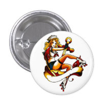 Blonder Rollen-Mädchen-Seemann Button