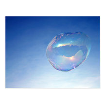 Blue Bubble Postkarte