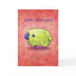 Blue Sheep Greeting Card(customizable)